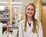 Colette Rogers in lab